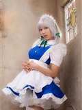 cosplay美女套图 c77 Sakuya Izayoi　白丝假发扮相(1)(71)